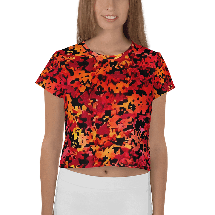 Flamenco Fire All-Over Crop Tee product image (1)