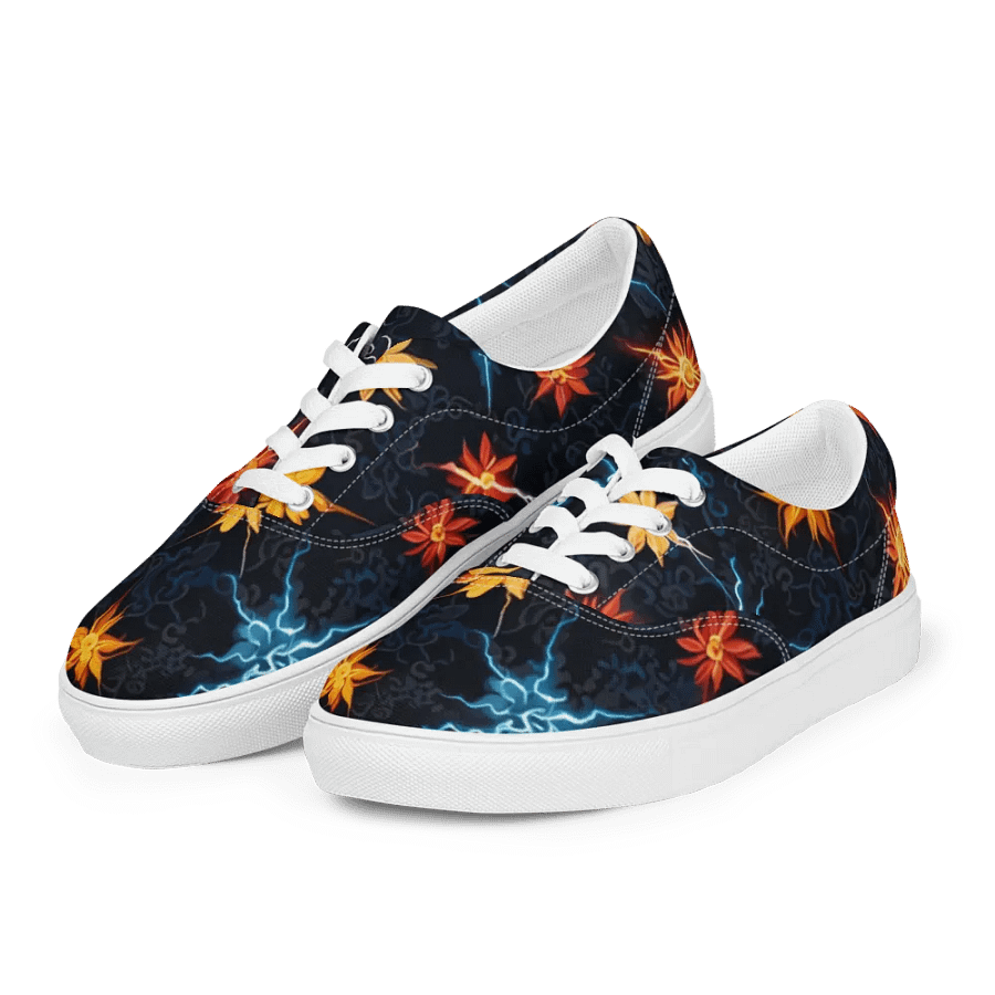 Electric Bloom Lace-Up canvas Shoes product image (12)