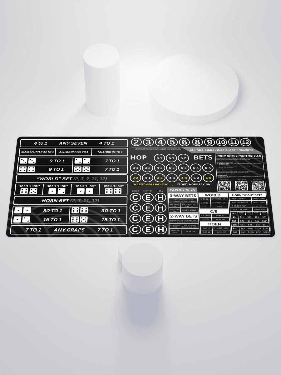 Craps Prop Box Practice Pad - Noir product image (1)
