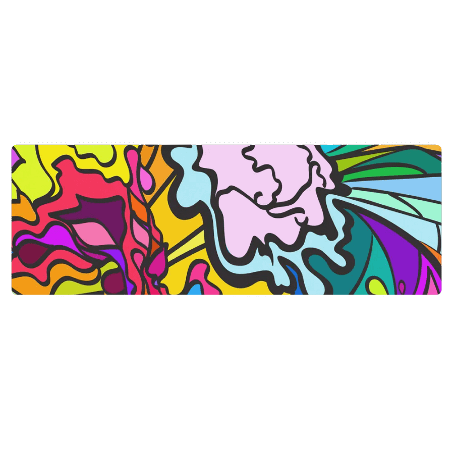 Vibrant Harmony Yoga Mat - Wave at Sunset product image (1)