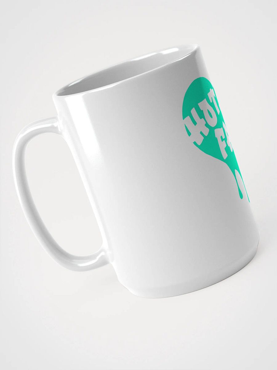HOT BOX FAM TRANSPARENT SEAFOAM GREEN LOGO COFFEE MUG product image (3)