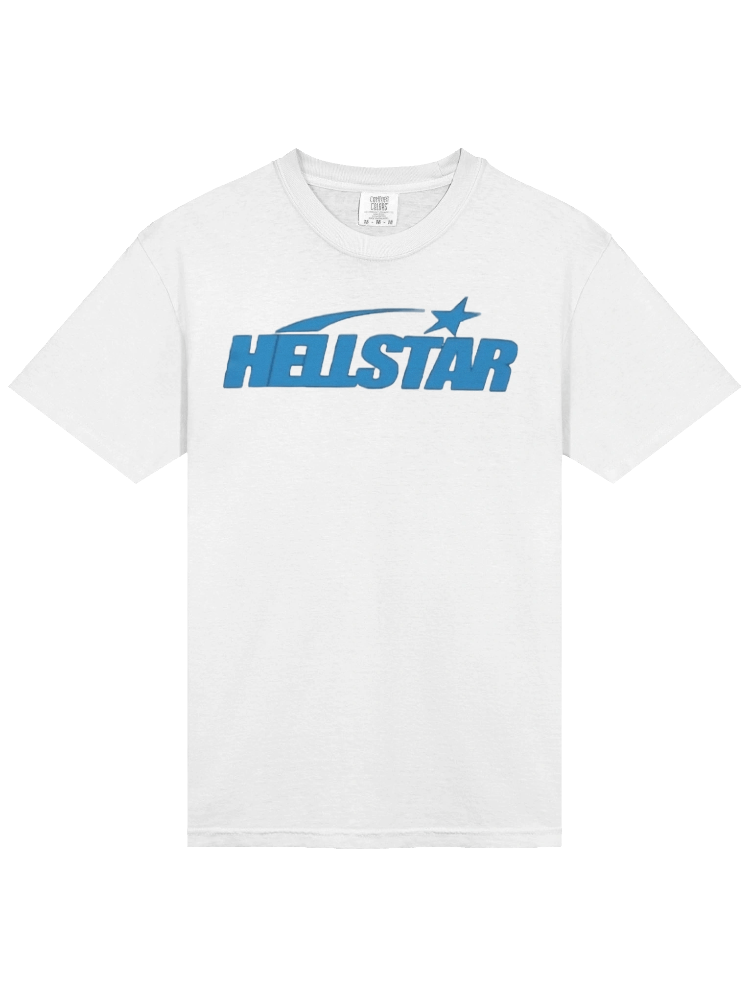 Hellstar Classic T-shirt (Regular Print) White/Blue product image (1)