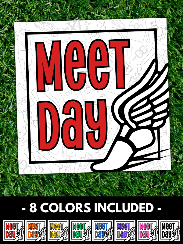Cross Country Meet Day Gift Tags - 8 Colors Included product image (1)