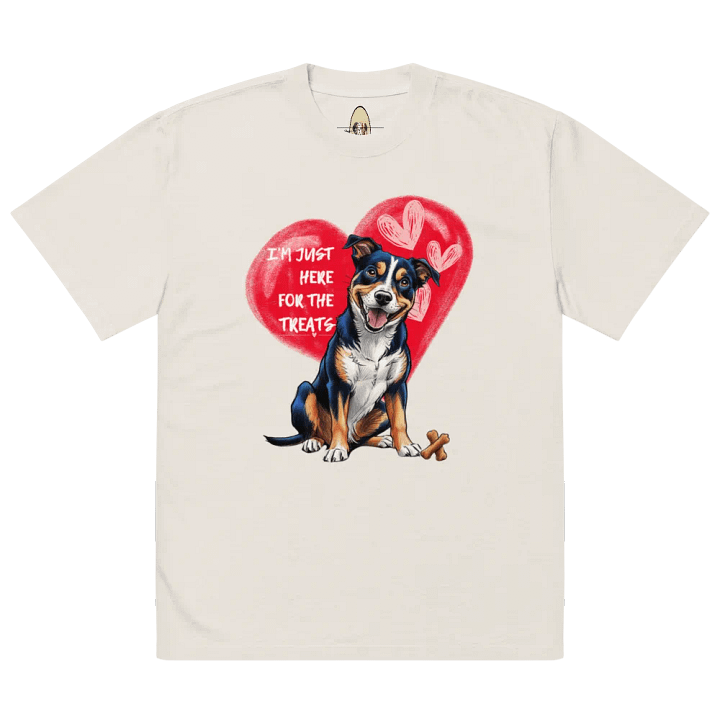 I'M YUST HERE FOR THE TREATS Oversized Tee product image (14)