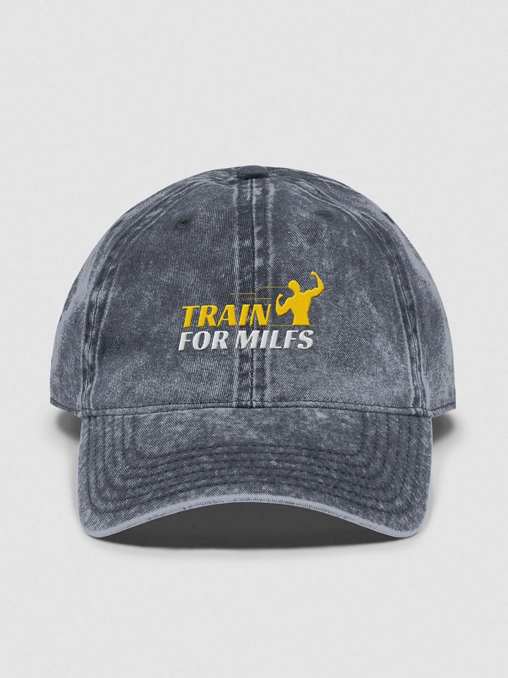 TRAIN FOR MILFS - DISTRESSED CAP product image (1)