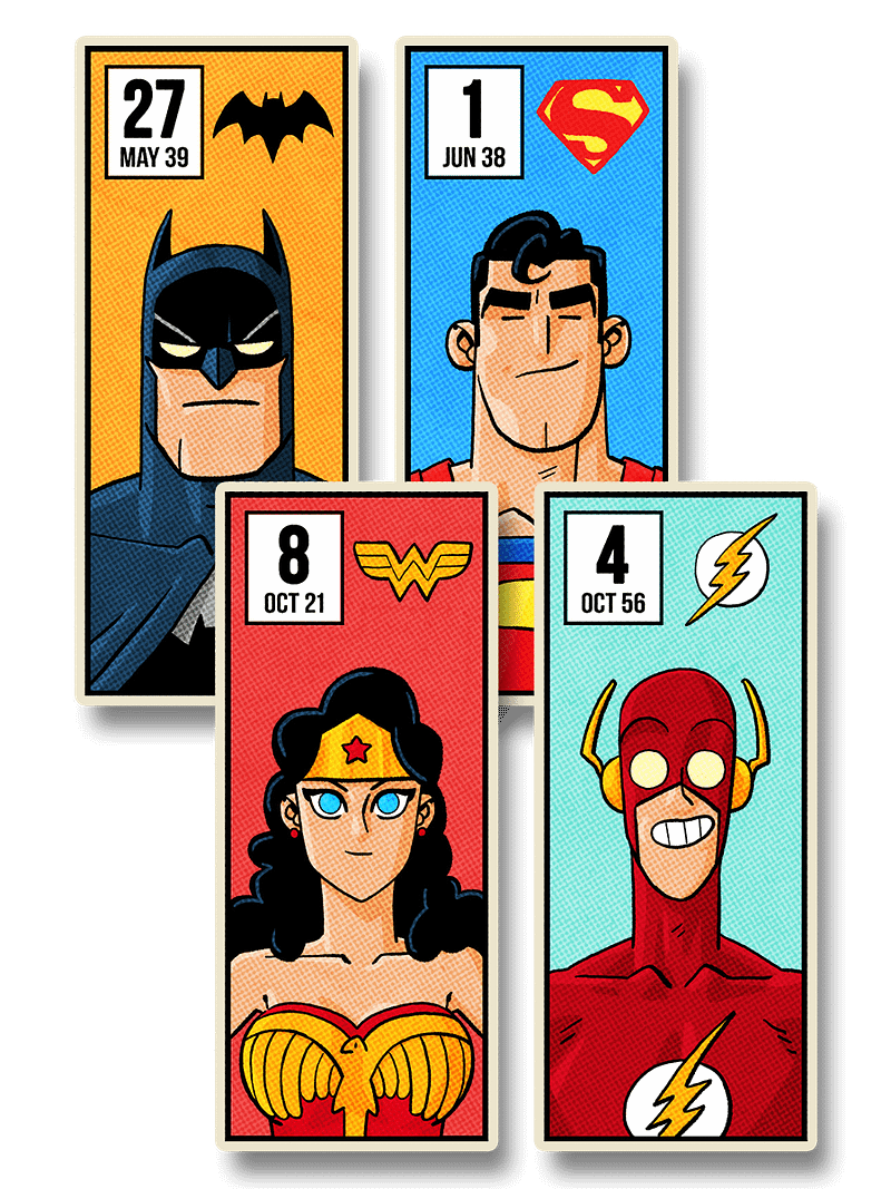 DC Heroes Sticker Pack