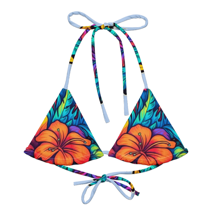 Tropical Bloom Adjustable Bikini Top product image (2)
