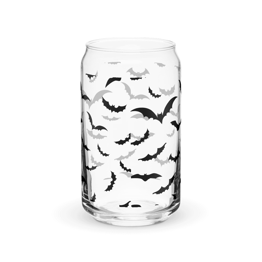 Halloween Bat Print Glass Cup product image (38)