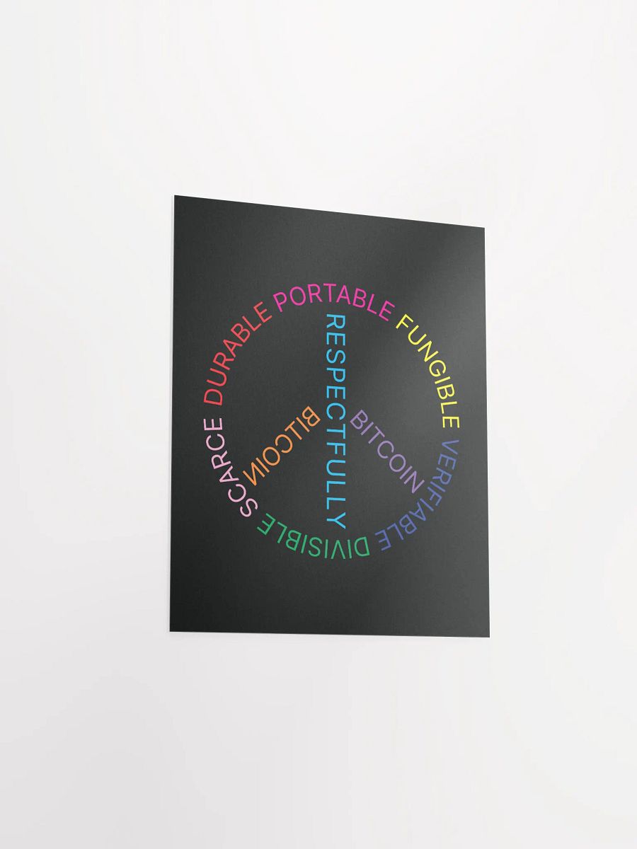 Bitcoin Peace Poster product image (3)