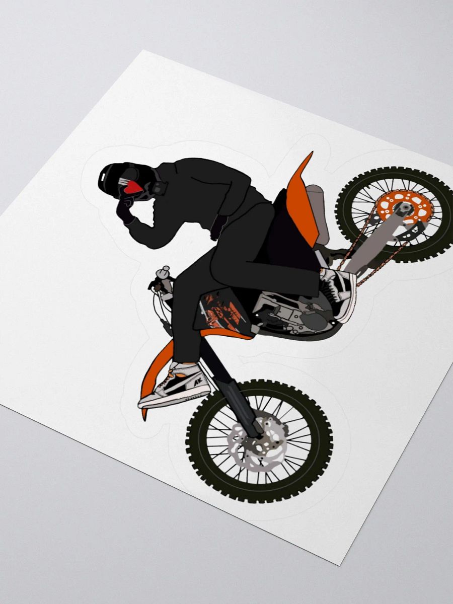 Heart-hand on Bike Kiss-cut Sticker product image (3)