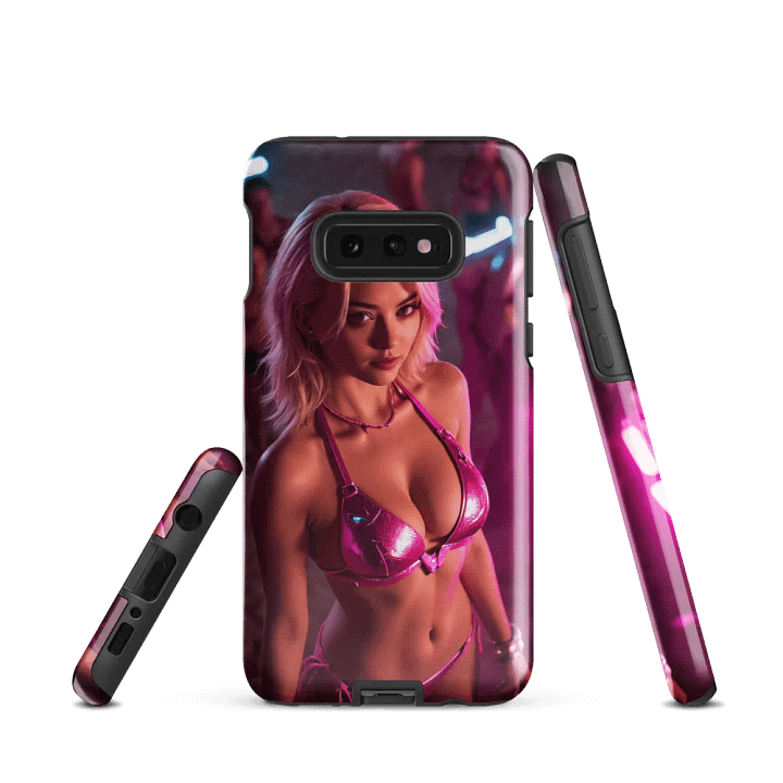 Pink Neon Diva Samsung Tough Case - Glamour & Bold Style Design product image (2)