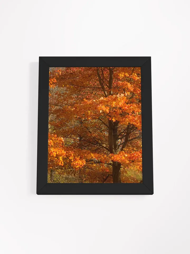 Orange Fall Leaves High Quality Matte Poster product image (1)
