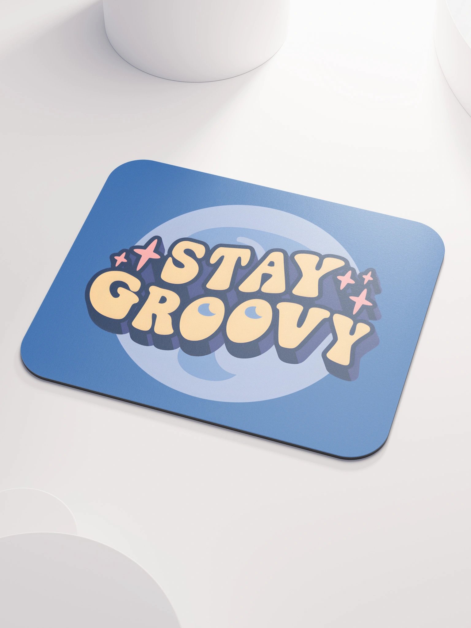 Stay Groovy Mouse Mat - Blue product image (3)