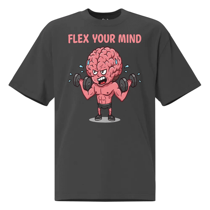 Flex Your Mind Oversized faded tee product image (1)