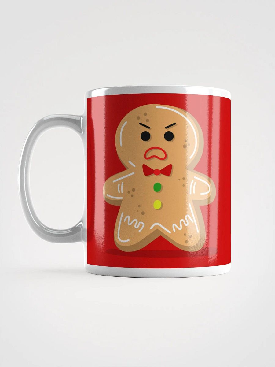 Angry Gingerbread Man Ceramic Mug - Hilarious 11 oz or 15 oz Coffee Cup for Cookie Lovers product image (11)