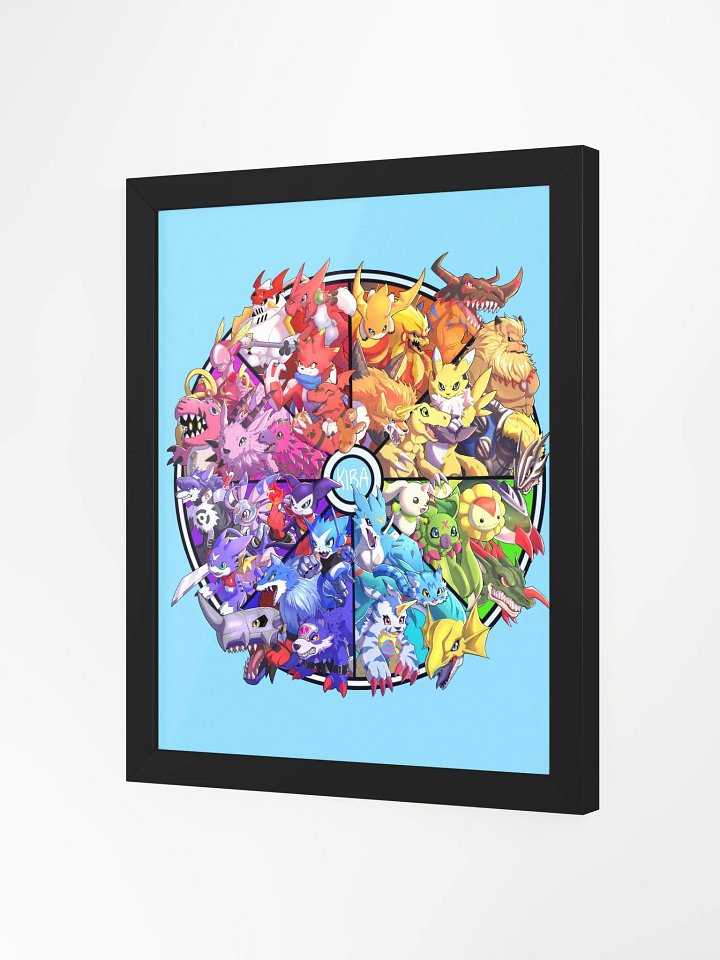 Framed Digimon Colour Wheel Poster product image (2)
