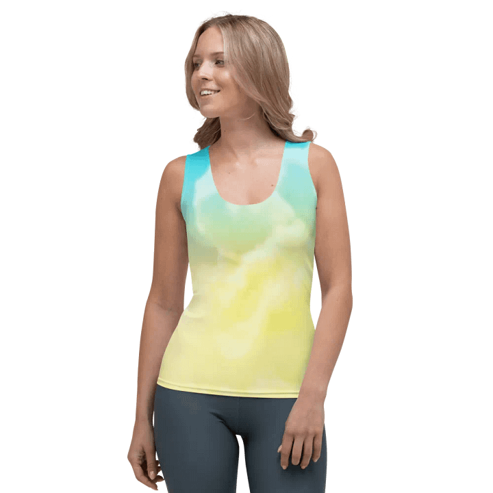 Blur cloud rainbow Design Tank Top - V8 product image (1)