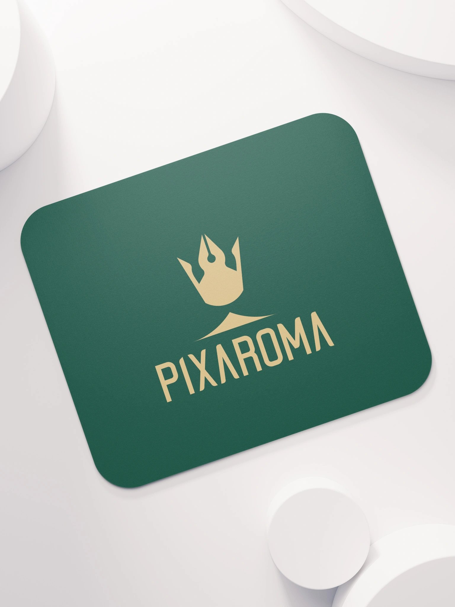 Pixaroma Gold Logo Mouse Pad (Green Edition) product image (7)