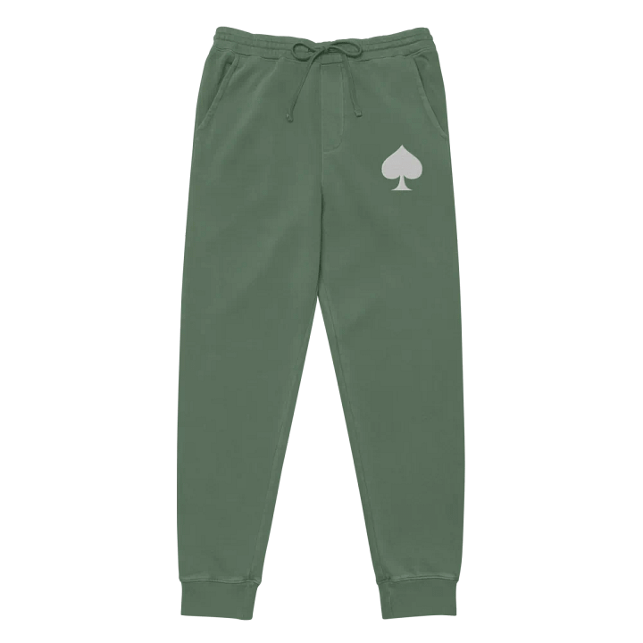 Suited Up Sweatsuit Joggers: Spades (White) product image (1)