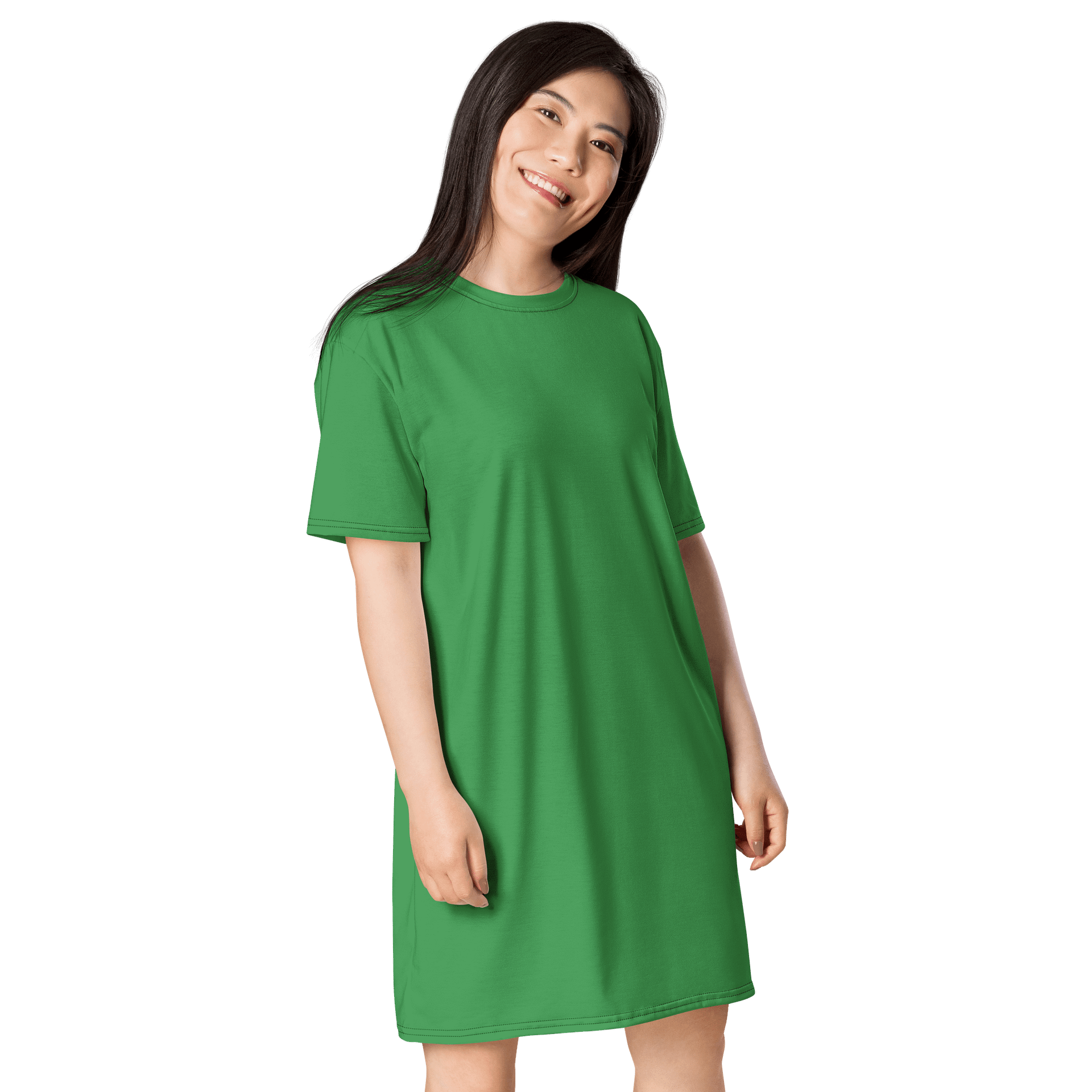 Oversized T-Shirt Dress - Elegant Chateau Green, Sizes 2XS-6XL product image (4)