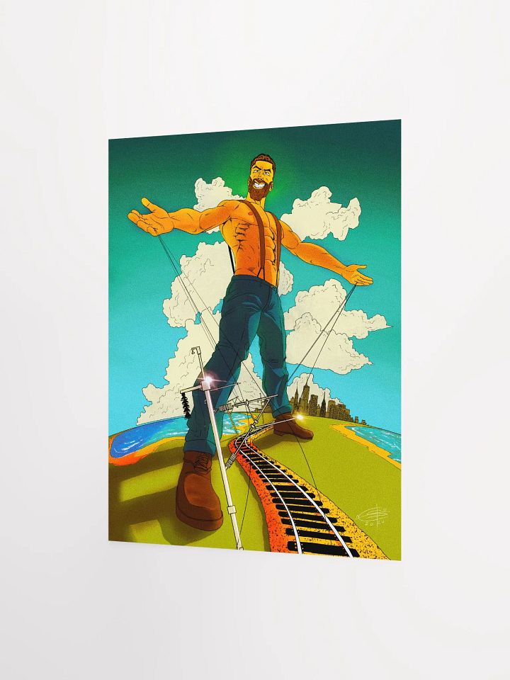 3KV DC GIGACHAD POSTER - NO TEXT product image (2)