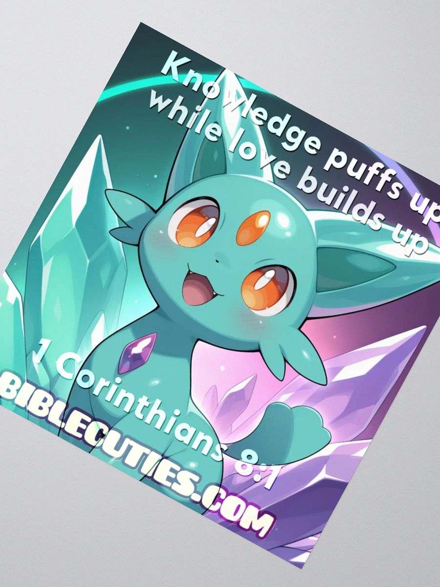 Bible Cuties Tomy - Knowledge puffs up while love builds up product image (4)