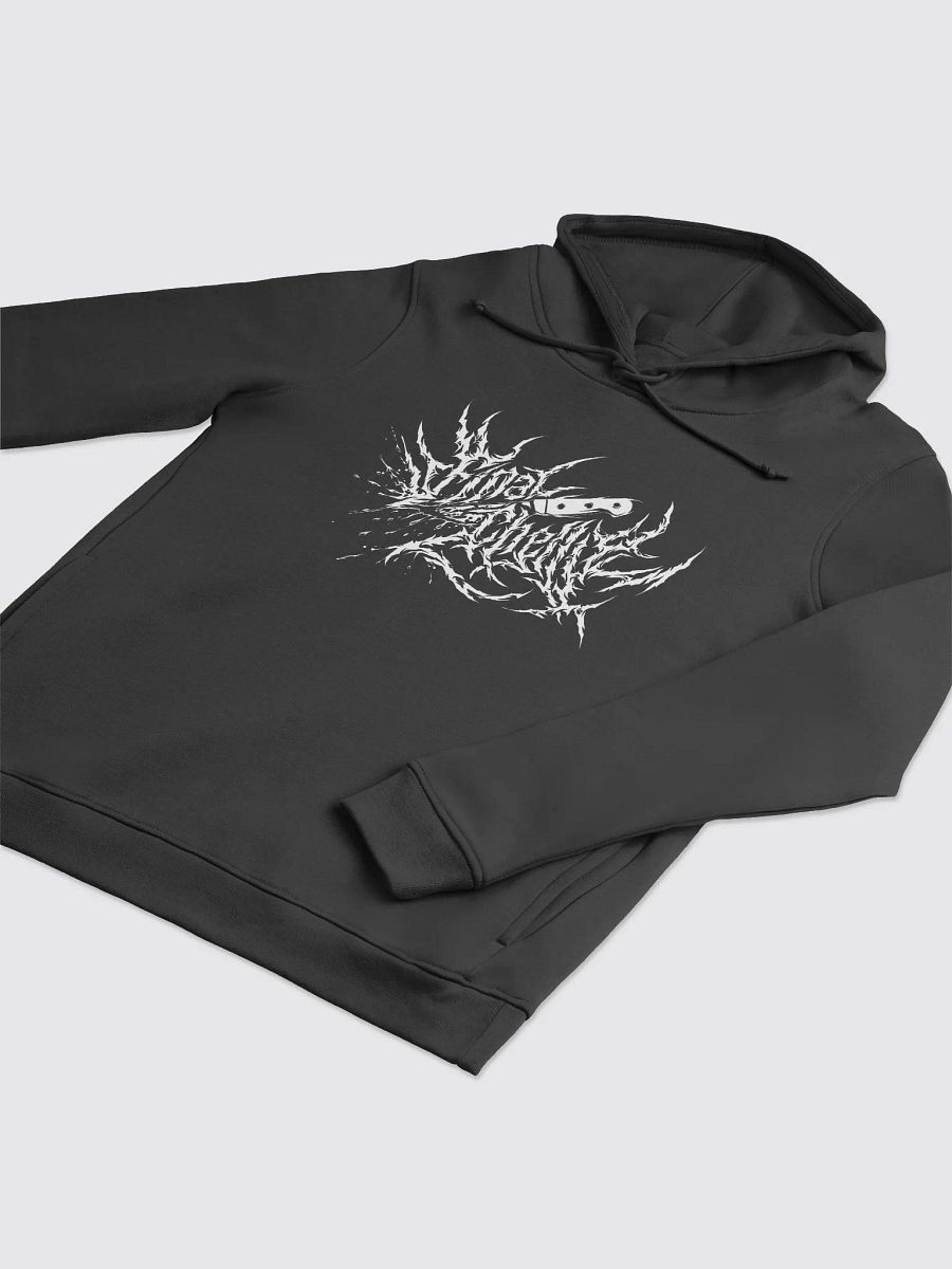 Keep It Metal White Logo Womens Organic Printed Hoodie product image (3)