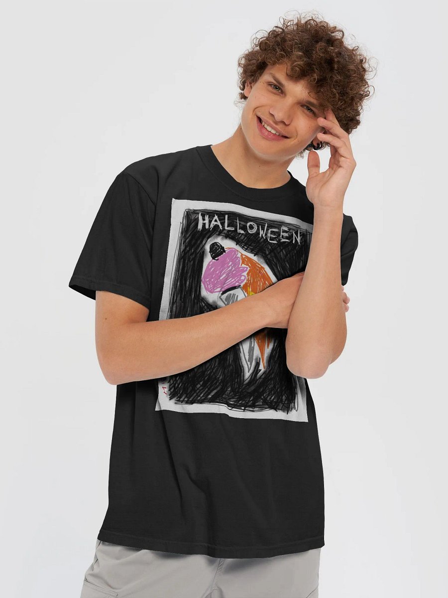 🔥 "Halloween" – CreepyKids Unisex Horror Art Print Tee 🎃💀 product image (5)