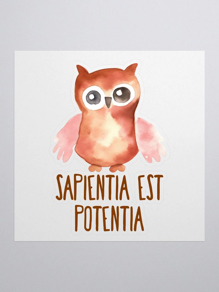 Sapientia est Potentia Sticker product image (2)
