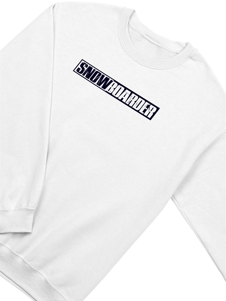 Snowboarder Lockup Logo | Crewneck Sweatshirt (Light) product image (6)