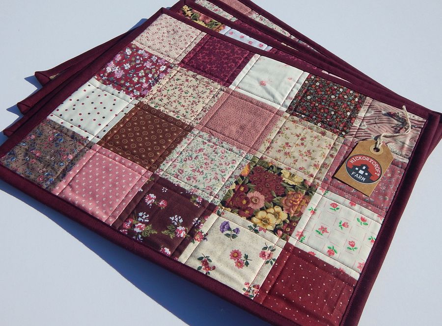 Shades of Burgundy Quilted Placemats product image (2)