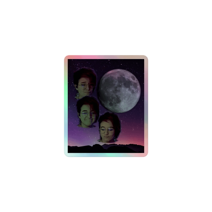 3 Pearl Moon Holographic Sticker product image (1)