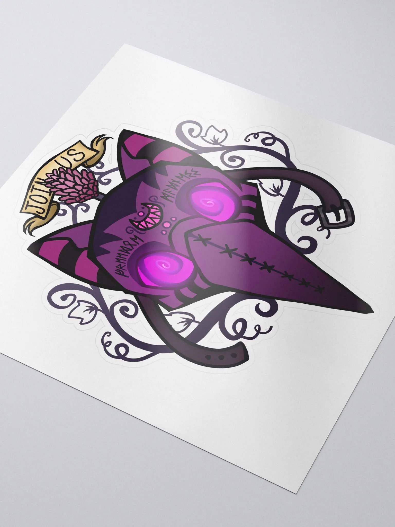 Cult of the Grinner Sticker - Neon glow product image (3)