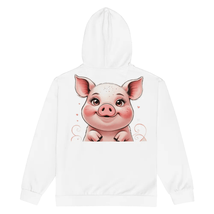 Piggy Love @nslb_live Unisex Zip Hoodie product image (2)