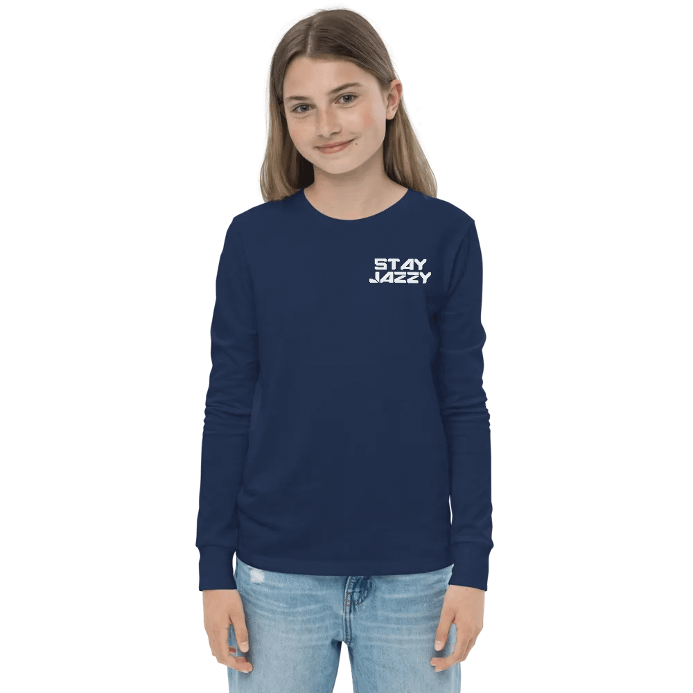 Kids Size "Stay Jazzy" Long Sleeve T-Shirt product image (13)