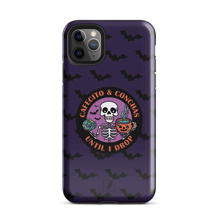 Cafecito and Conchas Halloween Skeleton Tough Case for iPhone® product image (1)