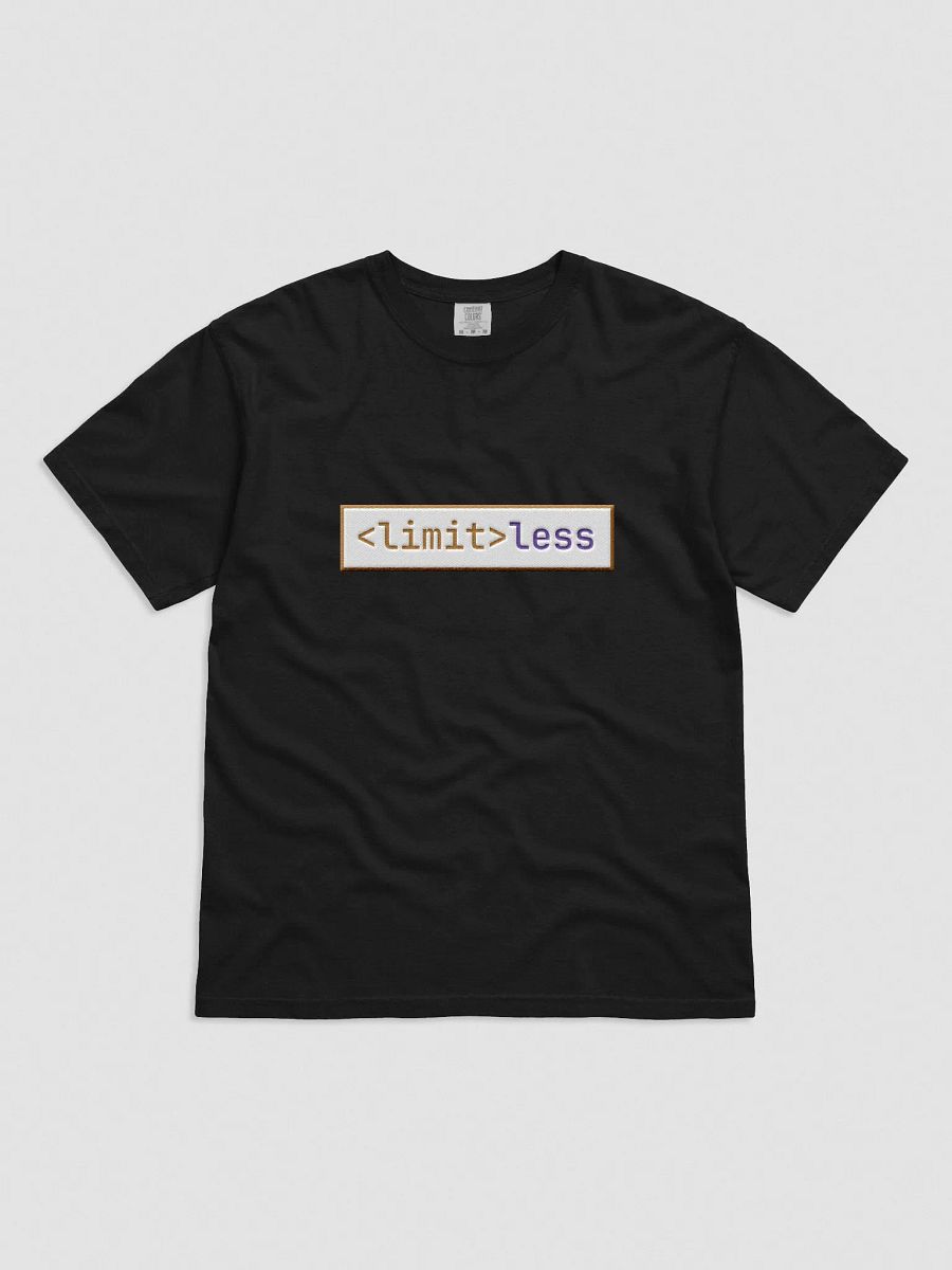 Hand-Stitched Limitless Geek Code T-Shirt | Unisex Programmer Shirt – Retro Techwear Gift for Coders & Gamers product image (1)