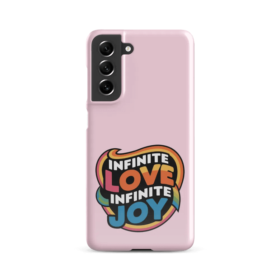 Infinite Love Infinite Joy Snap Case for Samsung (Pink) product image (2)