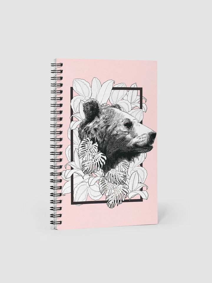 Framed Bear with Plants Spiral Notebook product image (1)