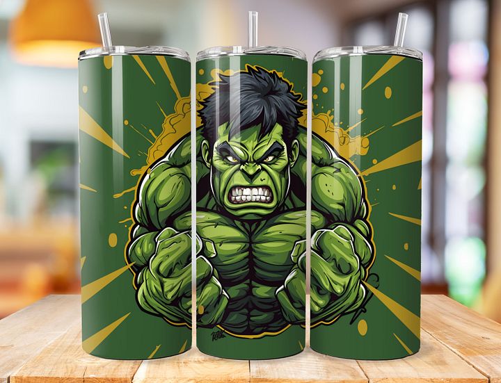 Hulk 20 oz Stainless Steel Tumbler – Smash Through Design product image (1)