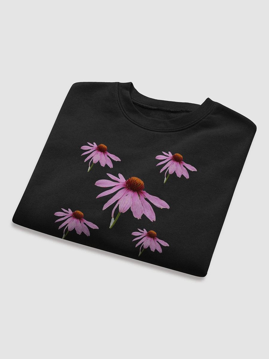Pink Cone Flower Women's Fleece Cropped Sweatshirt product image (8)