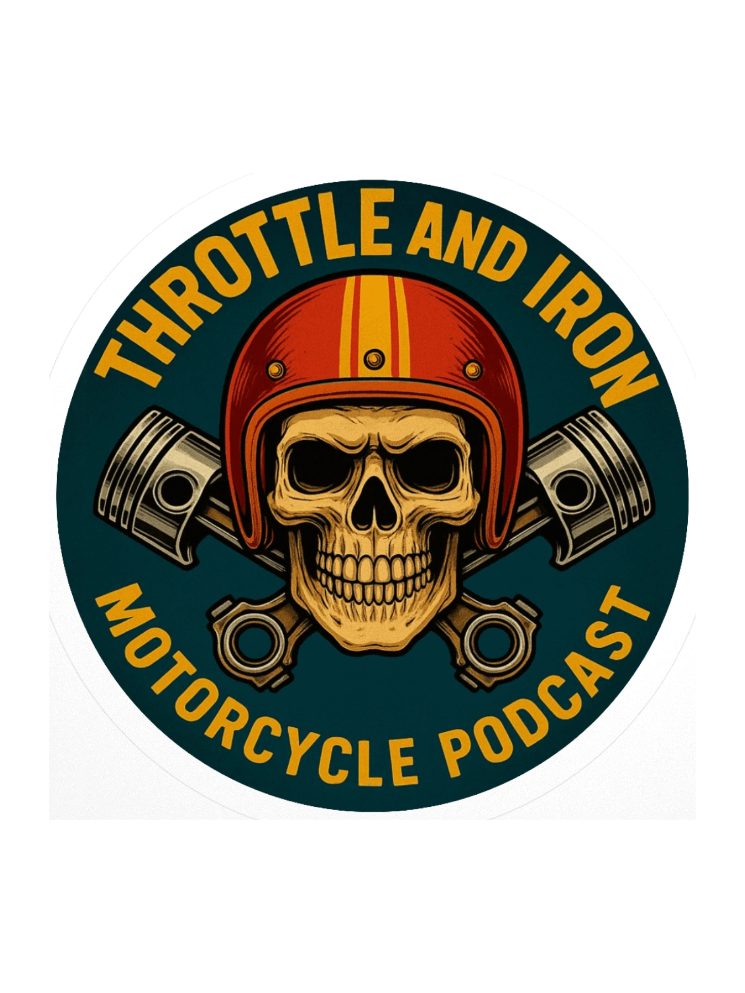 Throttle and Iron Motorcycle Podcast Stickers product image (3)