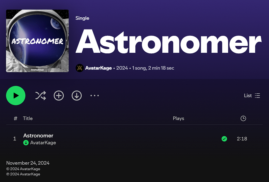 AvatarKage - Astronomer product image (2)