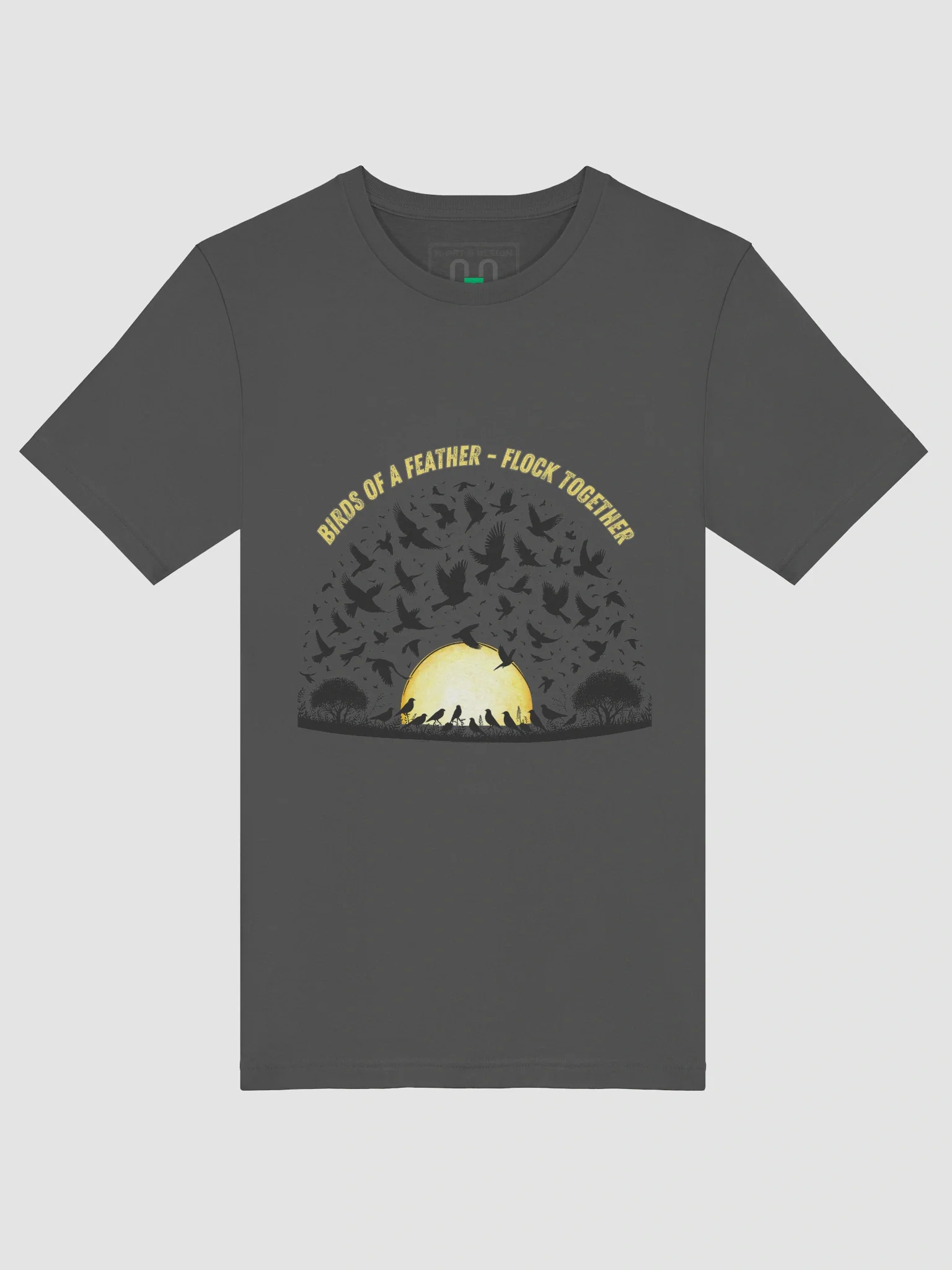 Birds of a Feather Graphic T-Shirt - Dark Feather product image (5)