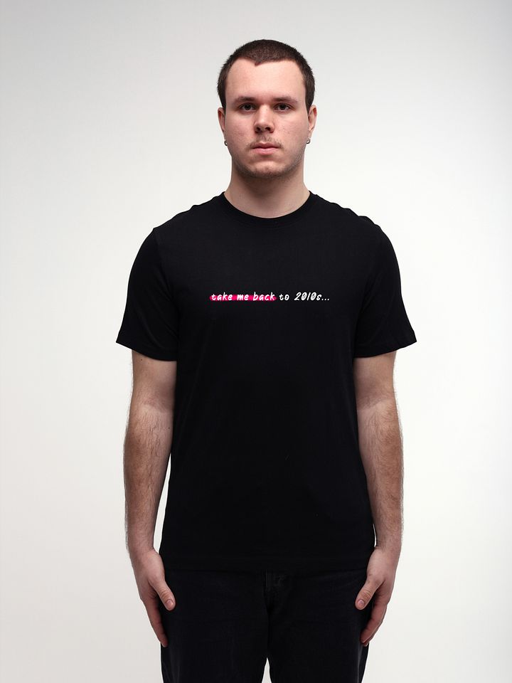 Take Me Back to 2010s Roseate T-Shirt (Black) product image (1)
