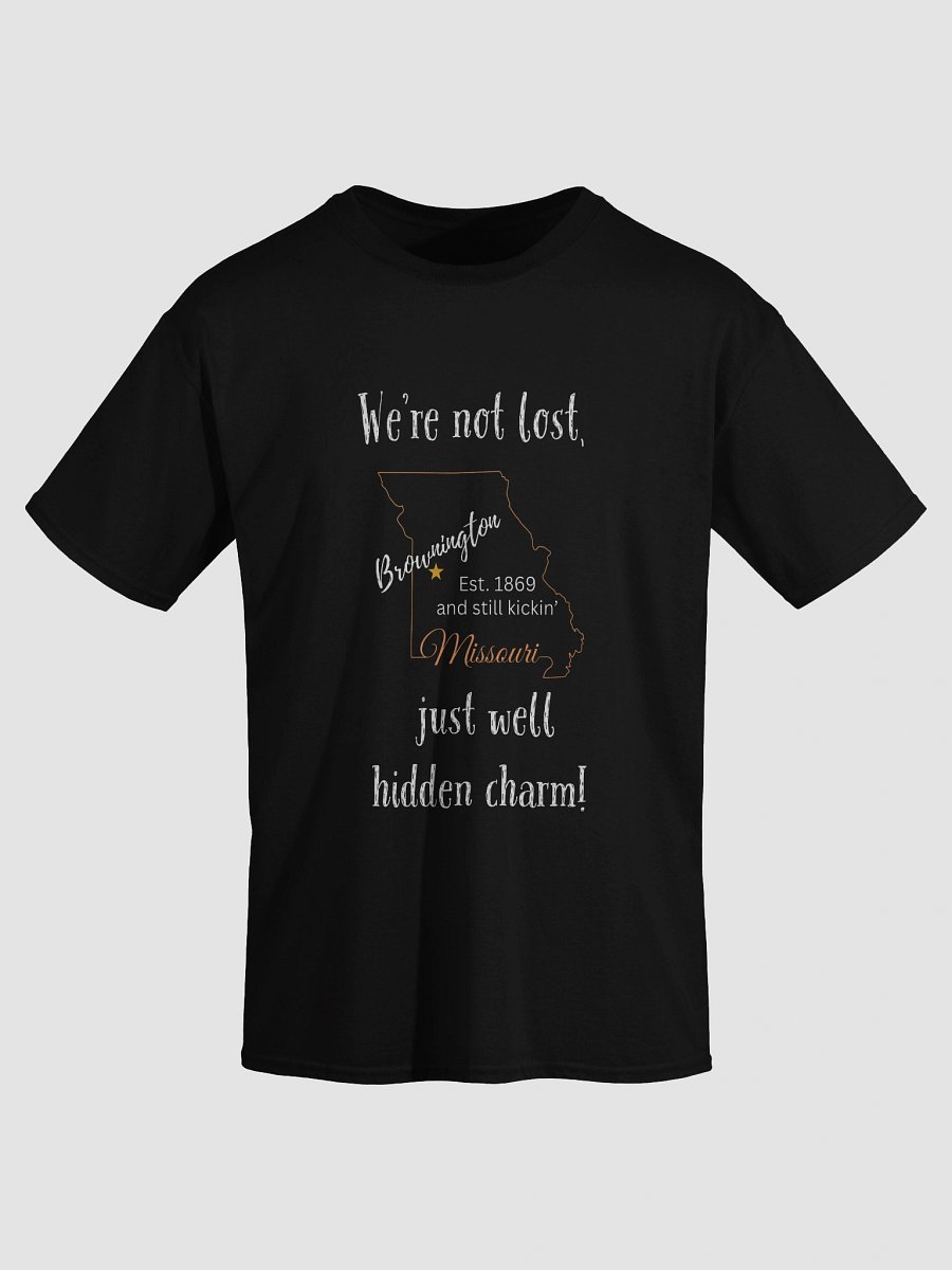 We're Not Lost, Just Well-Hidden Charm - Brownington, MO Tee product image (3)