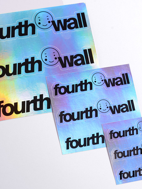 Photo showing Kiss-Cut Holographic Sticker Sheet