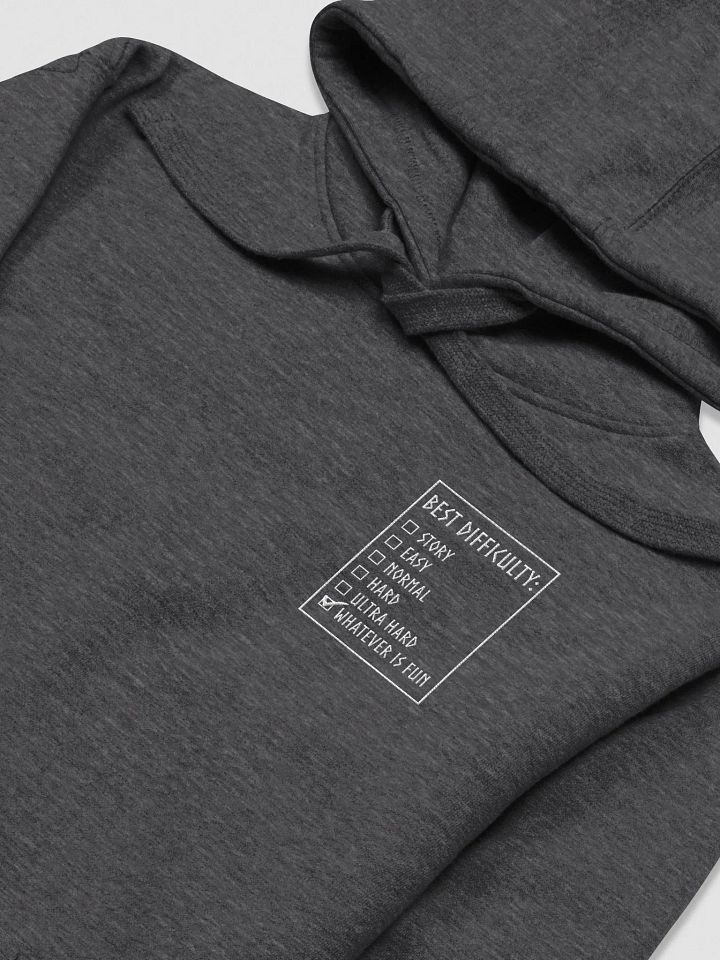 BEST DIFFICULTY - Hoodie White Embroidery product image (1)