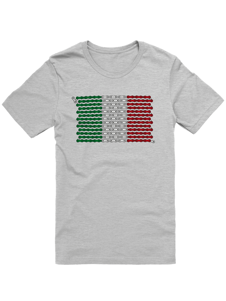 Italy Bike Chain Flag on Light Color Supersoft Tee product image (1)