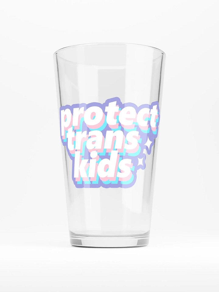 Protect Trans Kids Pint Glass product image (1)
